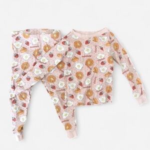 wonder nation Pink Breakfast Print Pajama Set